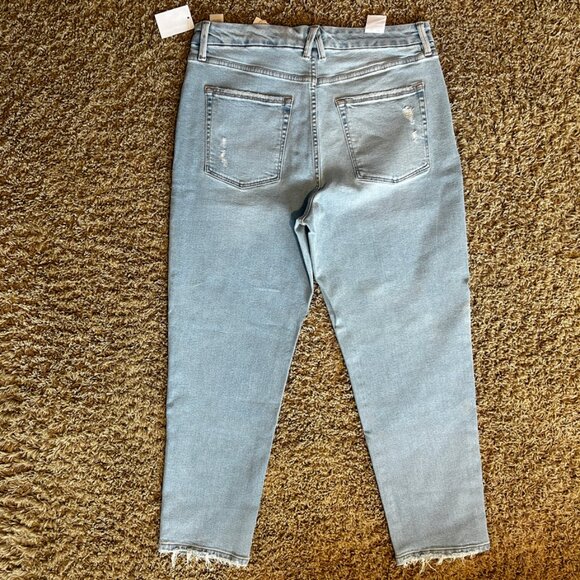 NWT Good American The Weekender Relaxed Tapered Jeans, Indigo463 14/32 Brand New - Picture 2 of 6